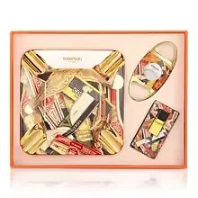 LUBINSKI 2 Torch Flame Cigar Lighter Luxury Portable Cigar Guillotine Cutter