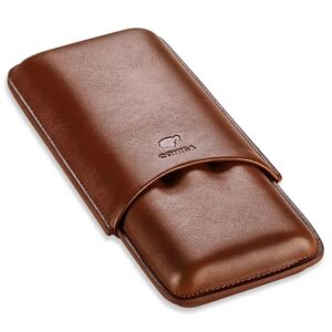 Cohiba Brown Leather Cigar Case (3 CT)